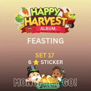 Feasting 6 star sticker Monopoly go