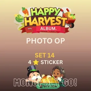 Photo op 4 star sticker Monopoly go