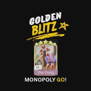 The Trolly 5 star sticker monopoly go Golden blitz