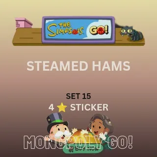 Steamed hams 4 star sticker Monopoly go
