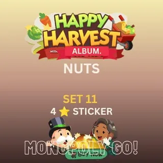 Nuts 4 star sticker Monopoly go 