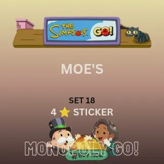 Moe's 4 star sticker monopoly go
