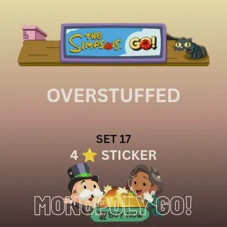 Overstuffed 4 star sticker monopoly go