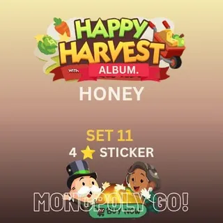 Honey 4 star sticker Monopoly go