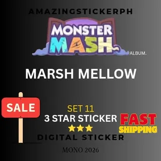 Marsh mellow 3 star sticker Monopoly go