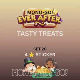Tasty treats 4 star sticker monopoly go