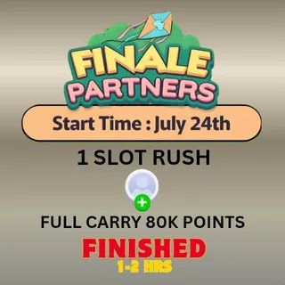 Finale partners event monopoly go (1 slot per order rush)