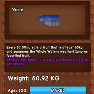 60.92kg Venom Blue Whale