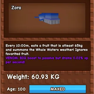 60.93kg Venom Blue Whale