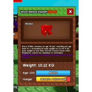 Hatched Rainbow Elephant