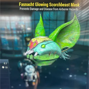 Glowing scorchbeast mask