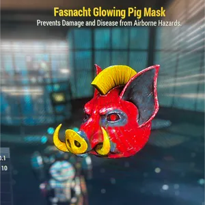 Glowing pig mask