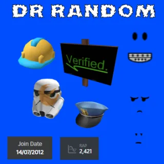 2012 ROBLOX ACCOUNT OFFSALE FACES