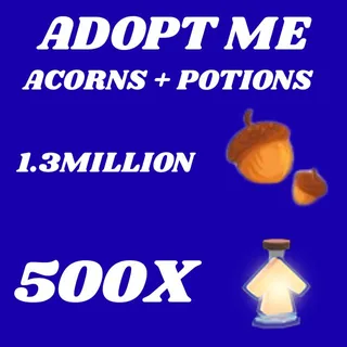 ACORNS AND AGE UP POTIONS - ADOPT ME 