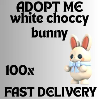 100 xwhite choccy bunny adopt  me