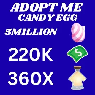 CANDY EGG AND BUCKS AND AGE UP POTIONS - ADOPT ME 