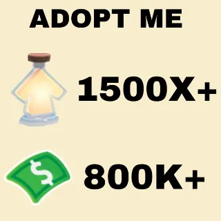 BUCKS AND AGE UP POTIONS - ADOPT ME 