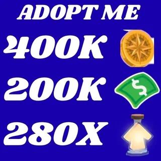 COMPASS COIN AND BUCKS AND AGE UP POTION - ADOPT ME 