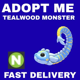 1X NEON TEALWOOD MONSTER - ADOPT ME 