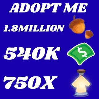 ACORNS AND BUCKS AND AGE UP POTIONS - ADOPT ME 