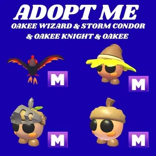 STORM CONDOR 1XMEGA AND OAKEE WIZARD 1X MEGA  - ADOPPT ME 