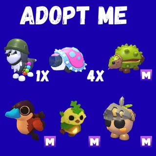 GENERAL SHEEPDOG 1X - CHESTNUT GLYPTODON MEGA 1X - GLYPTODON 4X  -  ADOPT ME 