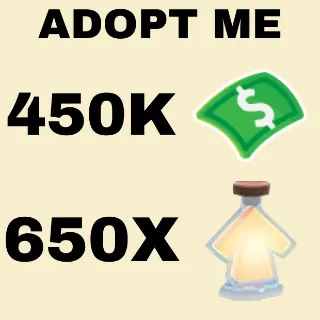 BUCKS AND AGE UP POTIONS - ADOPT ME 
