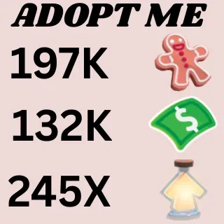 BUCKS & AGE UP POTIONS AND GINGER BREAD - Adopt Me 