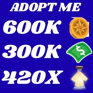 COMPASS COIN AND BUCKS AND AGE UP POTION - ADOPT ME 