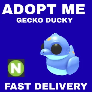1X NEON GECKO DUCKY - ADOPT ME