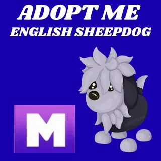 ENGLISH SHEEPDOG MEGA 1X - ADOPT ME 