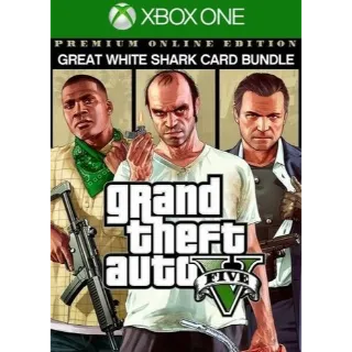 Grand Theft Auto V: Premium Online Edition & Great White Shark Card Bundle XBOX LIVE Key ARGENTINA