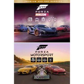 Forza Motorsport and Forza Horizon 5 Premium Add-Ons Bundle PC/XBOX LIVE Key EGYPT