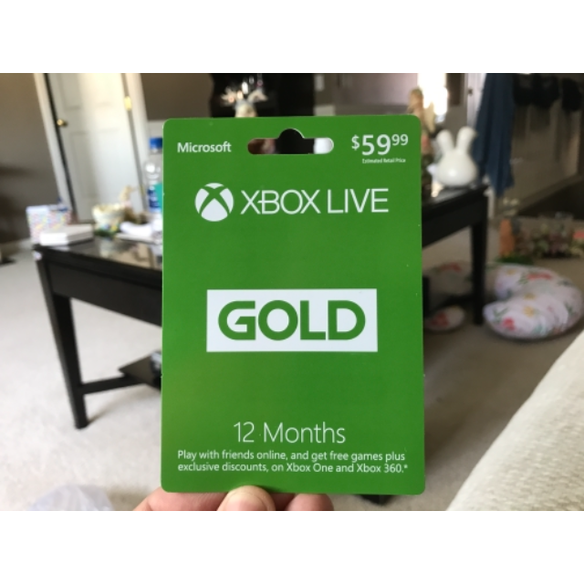 Microsoft Xbox Live 12 month Gift Card 59.99