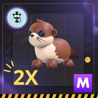 2x Mega Neon River Otter - Adopt Me! [Fast Delivery]
