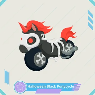 Halloween Black Ponycycle