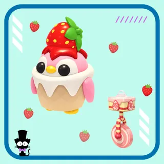 Strawberry Penguin - Fast & Safe Delivery | Cute Pet