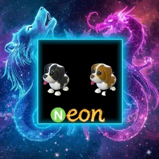 Neon Black And Brown Springer Spaniel