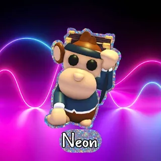 Neon Business Monkey