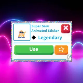 Super Saru Animated Sticker