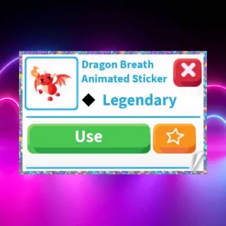 Dragon Breath Animated Sticker