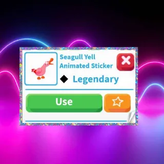 Seagull Yell Animated Sticker