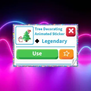 Tree Decorating Animated Sticker