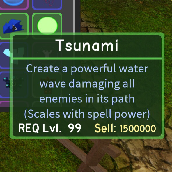 Other Dq Tsunami Mage Spell In Game Items Gameflip - dungeon quest roblox canals