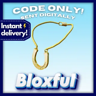 Roblox Golden Horseshoe Necklace toy code - Instant Delivery ⚡