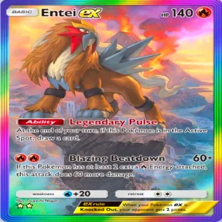 Pokémon TCGP Entei Ex Full Art ⭐⭐🌈