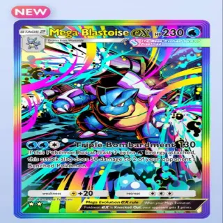 Pokémon TCG Pocket Mega Blastoise Ex Full Art ⭐⭐🌈