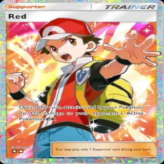 Pokémon TCGP Supporter Red Full Art ⭐⭐