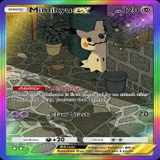 Pokémon TCGP Mimikyu Ex Full Art ⭐⭐ 🌈