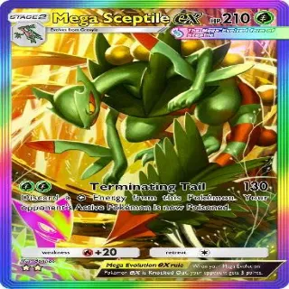 Mega Sceptile Ex Rainbow Full Art ⭐⭐